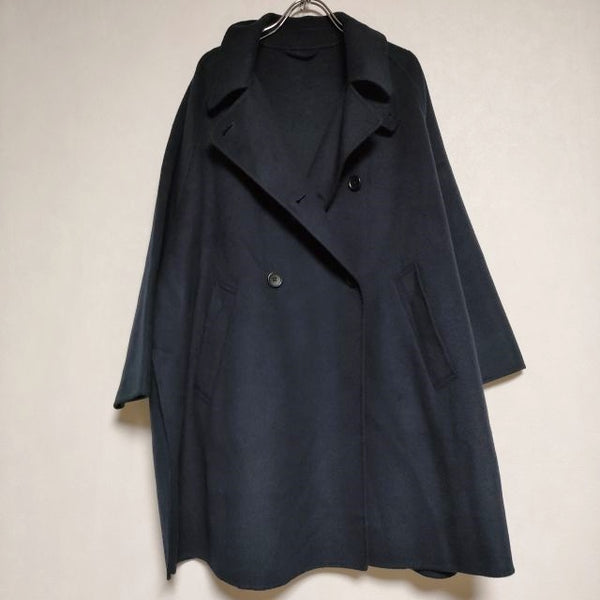 BEAUTY&YOUTH UNITED ARROWS リバー ポンチョコート 定価44000円 XS コート 23AW ネイビー レディース ビューティアンドユース【中古】4-0919A∞