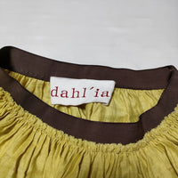 dahl’ia リネン混 スカート イエロー レディース ダリア【中古】4-0411M∞