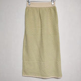 ROKU 6 BEAUTY&YOUTH 新品 JACQUARD KNIT SKIRT 定価18700円 ロングスカート キミドリ レディース ロクビューティアンドユース【中古】4-0411M∞