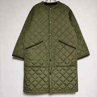 Barbour QUILTED NO COLLAR COAT 2002273 キルティング 中綿 コート 20AW カーキ レディース バブアー【中古】4-0922A∞