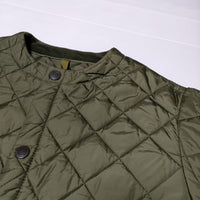 Barbour QUILTED NO COLLAR COAT 2002273 キルティング 中綿 コート 20AW カーキ レディース バブアー【中古】4-0922A∞