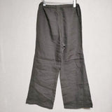 fog linen work リトアニアリネン イージー ウエストゴム パンツ グレー レディース フォグリネンワーク【中古】4-0418M∞