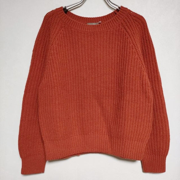 MARGARET HOWELL 578-9263031 WOOL CASHMERE KNIT ウールカシミヤ セーター  ニット オレンジ系 レディース マーガレットハウエル【中古】4-0919T∞