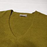 MARGARET HOWELL MERINO CASHMERE 定価50600円 578-2263002 セーター  ニット 22AW カーキ系 レディース マーガレットハウエル【中古】4-0919T∞