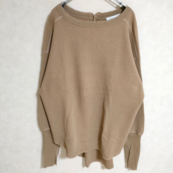 AMERICANA THERMAL BACK HENLEY NECK サーマル 定価15000円 カットソー ベージュ レディース アメリカーナ【中古】4-0315M△