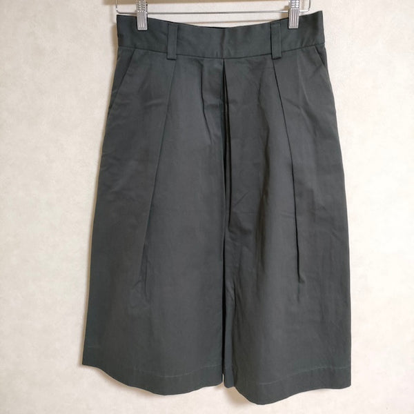 MARGARET HOWELL 578-2132005 COTTON TWILL サイズ2 ロングスカート 2021 チャコールグレー レディース マーガレットハウエル【中古】4-0315G△