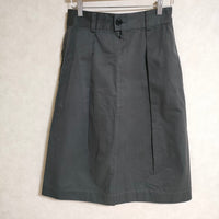 MARGARET HOWELL 578-2132005 COTTON TWILL サイズ2 ロングスカート 2021 チャコールグレー レディース マーガレットハウエル【中古】4-0315G△