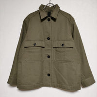 MHL. 595-0225505 WOOL COTTON DRILL 定価42000円 ジャケット 2020 カーキ レディース エムエイチエル【中古】4-0908T∞