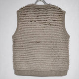 ROKU 6 BEAUTY&YOUTH LOOP PATCH KNIT VEST 定価17600円 ニット ベスト ブラウン レディース ロクビューティアンドユース【中古】4-0908T∞