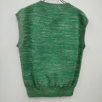 ROKU 6 BEAUTY&YOUTH 23SS MELANGE KNIT VEST 定価15400円 ニット ベスト グリーン レディース ロクビューティアンドユース【中古】4-0317M☆