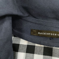 Mackintosh ゴム引き 英国製 サイズ34 ステンカラーコート ネイビー レディース マッキントッシュ【中古】4-0317M☆