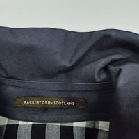 Mackintosh ゴム引き 英国製 サイズ34 ステンカラーコート ネイビー レディース マッキントッシュ【中古】4-0317M☆