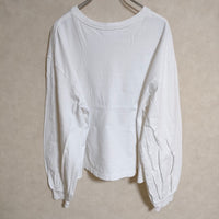 UNUSED ロングスリーブTシャツ long-sleeve t-shirt us1569 長袖Ｔシャツ カットソー ロンＴ ホワイト レディース アンユーズド【中古】4-0402M△