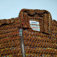 COOHEM yonetomi VELVET TWEED JACKET 20-194-001 ライダースジャケット オレンジ メンズ コーヘン【中古】4-1225T∞