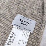 YAECA ウールリネン ストール マフラー 48951 YAECA WRITE 無地 ストール ベージュ レディース ヤエカ【中古】4-1125T◎