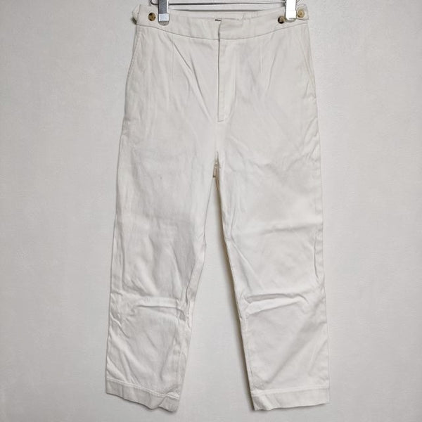 MARGARET HOWELL 578-0143602 WASHED COTTON TWILL  パンツ 2019 オフホワイト レディース マーガレットハウエル【中古】4-0401G∞