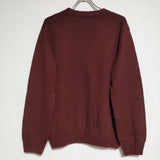 MARGARET HOWELL CASHMERE COTTON 578-2264002 定価59400円 ニット カーディガン 22AW ワインレッド レディース マーガレットハウエル【中古】4-1117T∞
