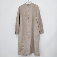 humoresque long tuck dress JA2104a 定価85800円 サイズ36 シルク ワンピース ベージュ レディース ユーモレスク【中古】4-0318G◎