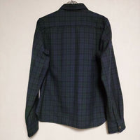 tricot COMME des GARCONS ブラックウォッチ チェック ウール 長袖シャツ 90年代 AD1998 グリーン レディース トリココムデギャルソン【中古】4-1117T∞