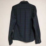 tricot COMME des GARCONS ブラックウォッチ チェック ウール 長袖シャツ 90年代 AD1998 グリーン レディース トリココムデギャルソン【中古】4-1117T∞