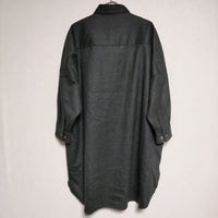 Traditional Weatherwear BIG SHIRT ウール ブラウス TWW 長袖シャツ チャコールグレー レディース トラディショナルウェザーウェア【中古】4-1117T∞