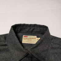 Traditional Weatherwear BIG SHIRT ウール ブラウス TWW 長袖シャツ チャコールグレー レディース トラディショナルウェザーウェア【中古】4-1117T∞