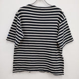 ARMOR LUX ボーダー サイズ3 半袖Ｔシャツ カットソー ネイビー ホワイト レディース アルモーリュックス【中古】4-0604S♪
