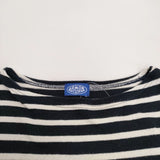 ARMOR LUX ボーダー サイズ3 半袖Ｔシャツ カットソー ネイビー ホワイト レディース アルモーリュックス【中古】4-0604S♪