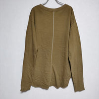 ROKU 6 BEAUTY&YOUTH BACK STITCH PULLOVER 長袖Ｔシャツ カットソー ロンＴ ベージュ系 レディース ロクビューティアンドユース【中古】4-0324M∞