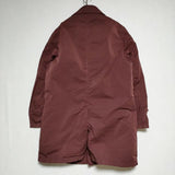 TOMORROWLAND 中綿ライナーベスト付き KBJ 定価56000円 製品染め ステンカラーコート ワインレッド メンズ トゥモローランド【中古】4-0916A∞