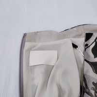 AMERI 新品 MEDI ROLLER ART CHIFFON DRESS 02210560600 定価24200円 サイズS ワンピース べージュ ブラック レディース アメリ【中古】4-0406M☆