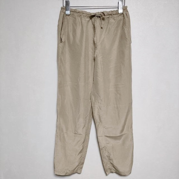 Yoli Silk pants 定価36300円 イージーパンツ yl-pt02 パンツ ベージュ レディース ヨリ【中古】4-0502M∞