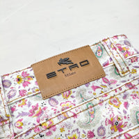ETRO ペイズリー プリント サイズ26 チノパンツ マルチカラー レディース エトロ【中古】4-0402G△