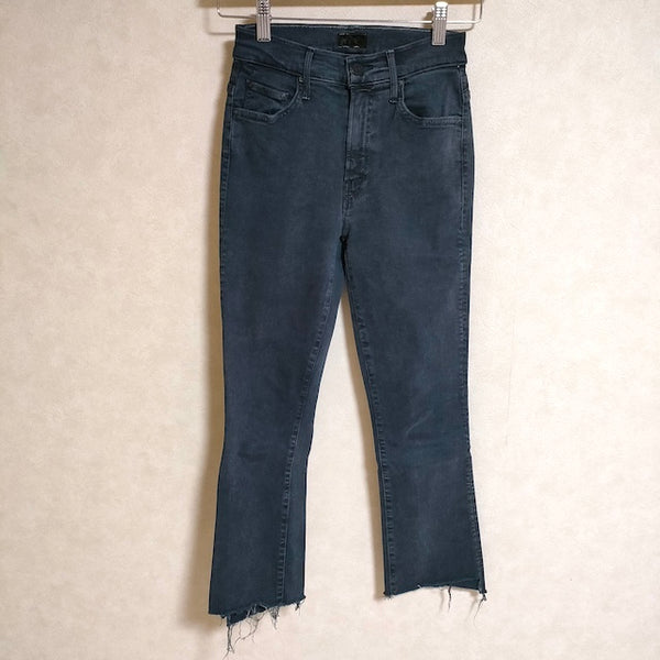 mother インサイダークロップドパンツ INSIDER CROP サイズ24 クロップドパンツ ネイビー レディース マザー【中古】4-0402M△