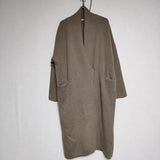 evam eva E223K196 wool sable robe 定価39600円 ウールローブ ロング カーディガン ベージュ レディース エヴァムエヴァ【中古】4-1117T∞