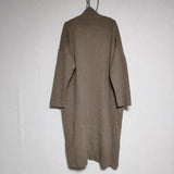 evam eva E223K196 wool sable robe 定価39600円 ウールローブ ロング カーディガン ベージュ レディース エヴァムエヴァ【中古】4-1117T∞