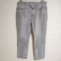 upper hights THE SERENA 加工 ストレッチ素材 サイズ27 デニムパンツ グレー レディース アッパーハイツ【中古】4-0421G△