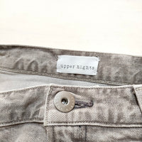 upper hights THE SERENA 加工 ストレッチ素材 サイズ27 デニムパンツ グレー レディース アッパーハイツ【中古】4-0421G△