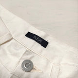 YLEVE 13.5oz DENIM HIGH WAIST TAPERED 定価26400円 サイズ0 デニムパンツ オフホワイト レディース イレーヴ【中古】4-0414G△