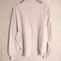 URBAN RESEARCH DOORS パイル 長袖 コットン カットソー ピンク レディース アーバンリサーチドアーズ【中古】4-0421M△