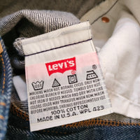 Levi's 新品 501XX 501-0000 デットストック フラッシャー付き リジットデニム MADE in USA アメリカ製 W29 L33 デニムパンツ ネイビー メンズ リーバイス【中古】4-0712G△