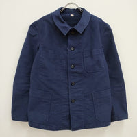 OUTIL VESTE ARBOIS フレンチデッドストックファブリック 定価49500円 サイズ2 ジャケット ブルー レディース ウティ【中古】4-0322M♪