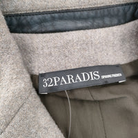 32 PARADIS WOOL ZIPコート アパルトモン購入 サイズS コート グレージュ レディース トラントドゥパラディ【中古】4-1115A◆