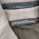 32 PARADIS WOOL ZIPコート アパルトモン購入 サイズS コート グレージュ レディース トラントドゥパラディ【中古】4-1115A◆