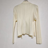 PLEATS PLEASE ISSEY MIYAKE プリーツカーディガン 羽織PP51-J0142 ジャケット アイボリー レディース プリーツプリーズ【中古】4-0824M∞