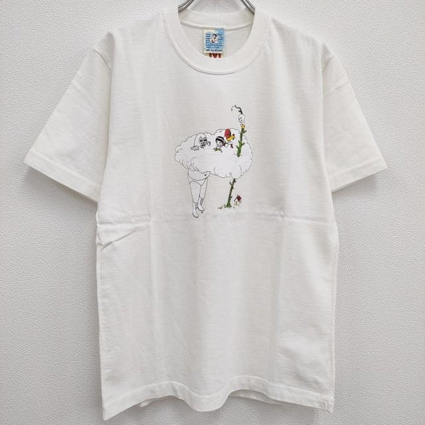 BRU NA BOINNE 新品 レスラー豆の木T No.8998 8S-205 M 定価9500円 半袖Ｔシャツ カットソー ホワイト メンズ ブルーナボイン【中古】4-0405S♪