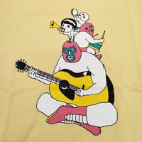 BRU NA BOINNE 新品 レスラーの音楽隊T No.8998 8S-211 L 定価9500円 半袖Tシャツ カットソー イエロー メンズ ブルーナボイン【中古】4-0405S♪#