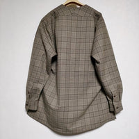 un/unbient V-neck Pullover Shirt  Wool Flannel Vネックプルオーバーシャツ 定価35200円 長袖シャツ カーキ メンズ アン【中古】4-1005T∞