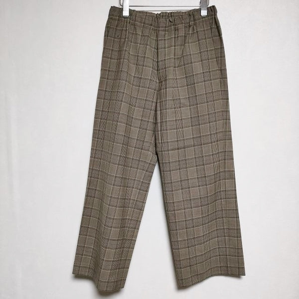 un/unbient EASY TROUSERS イージートラウザース チェック ウールポリエステル パンツ ブラウン メンズ アン【中古】4-1005T∞