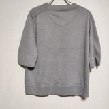 MARGARET HOWELL 578-0163612 RAMIE COTTON DEEP RIB T SHIRT  半袖 ニット 2020 グレー レディース マーガレットハウエル【中古】4-0615S∞